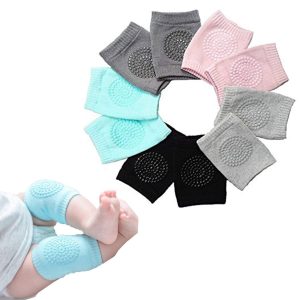 Baby Knee Pads (Set of 2 Pairs) – Soft, Breathable & Anti-Slip Knee/Elbow Protectors for Crawling & Walking Toddlers (Multi-Colour)