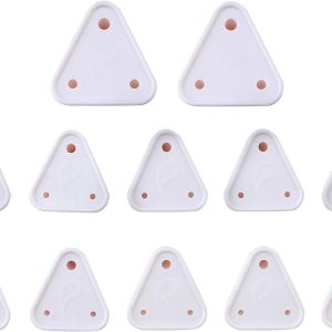 12-Piece Baby Safety Socket & Switch Plug Guards – Childproof Outlet Covers with Removal Pin (White)